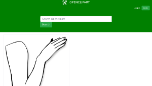 openclipart圖庫：letra B de brazo-資源代表圖