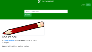 openclipart圖庫：Red Pencil縮圖