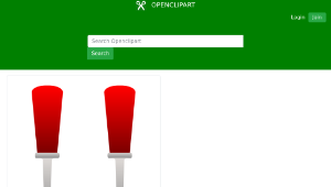 openclipart圖庫：Gardening Fork And Trowel縮圖