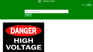 openclipart圖庫：Danger - High Voltage-資源代表圖