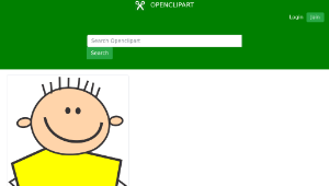 openclipart圖庫：Boy with yellow shirt-資源代表圖