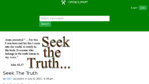 openclipart圖庫：Seek The Truth-資源代表圖