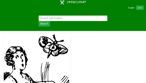 openclipart圖庫：Butterfly Surprise縮圖