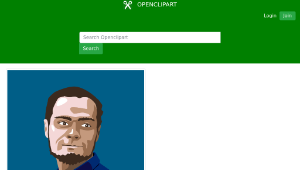 openclipart圖庫：a male head