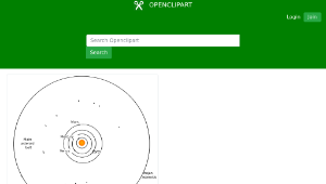 openclipart圖庫：Asteroid Belt-資源代表圖
