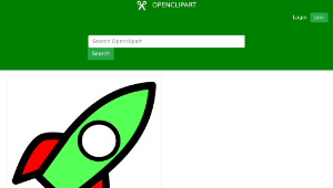 openclipart圖庫：One Window Rocket