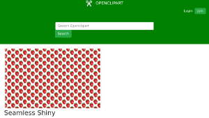 openclipart圖庫：Seamless Shiny Strawberry Pattern 5-資源代表圖