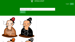openclipart圖庫：Funny cartoon character