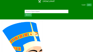 openclipart圖庫：Nefertiti Portrait-資源代表圖