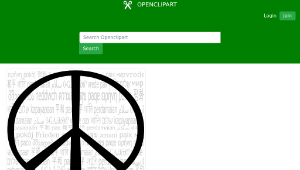 openclipart圖庫：International Multilingual Peace Mark