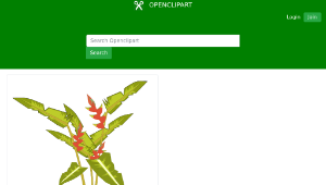 openclipart圖庫：heliconia-資源代表圖