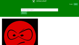 openclipart圖庫：Red Smiley Emoticon 1縮圖