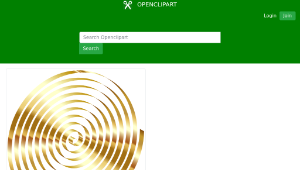 openclipart圖庫：Gold 3D Spiral No Background-資源代表圖