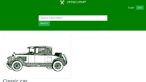 openclipart圖庫：Classic car-資源代表圖