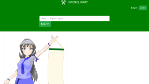 openclipart圖庫：Anime Girl Cola Mateya-資源代表圖
