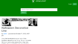 openclipart圖庫：Halloween Decorative Line-資源代表圖