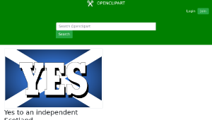 openclipart圖庫：Yes to an independent Scotland-資源代表圖