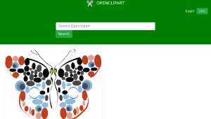 openclipart圖庫：PAPILLON ROND縮圖