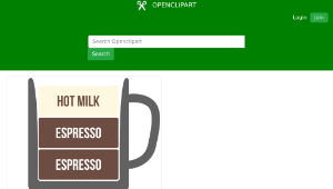 openclipart圖庫：Cafe Cortado-資源代表圖