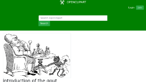 openclipart圖庫：introduction of the gout-資源代表圖