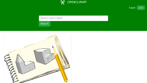 openclipart圖庫：Pad with street sketch