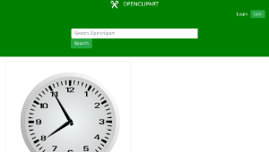 openclipart圖庫：Five Minutes Before Eight - 7:55縮圖