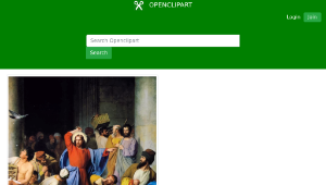 openclipart圖庫：Jesus Casting Out Money Changers縮圖