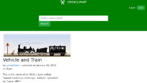 openclipart圖庫：Vehicle and Train