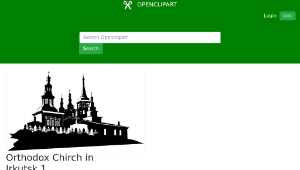 openclipart圖庫：Orthodox Chirch in Irkutsk 1-資源代表圖