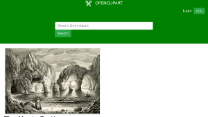 openclipart圖庫：The Magic Grottoes 1870