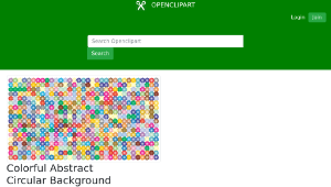 openclipart圖庫：Colorful Abstract Circular Background-資源代表圖