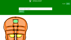 openclipart圖庫：Orange Tiki