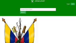 openclipart圖庫：Escudo de armas de venezuela
