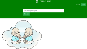 openclipart圖庫：Cloud Babies