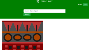 openclipart圖庫：Red Aztec Pattern
