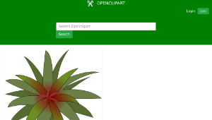 openclipart圖庫：bromelia-03