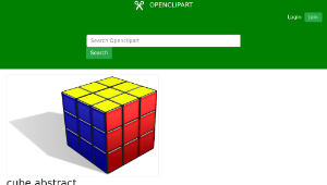 openclipart圖庫：cube abstract