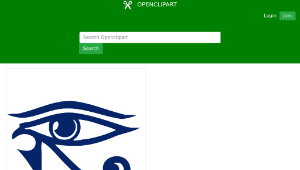 openclipart圖庫：Eye of Horus - Ojo de Horus