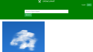 openclipart圖庫：white cloud