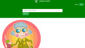 openclipart圖庫：Groovy Granny