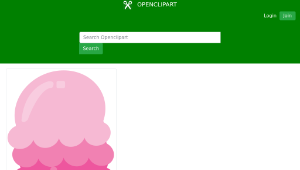 openclipart圖庫：Ice Cream Cone (#2)
