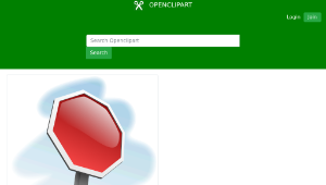 openclipart圖庫：stop-sign-angled 01-資源代表圖