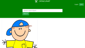 openclipart圖庫：Boy with cap-資源代表圖