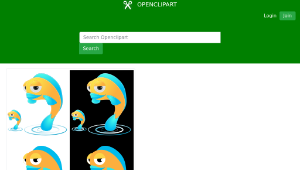 openclipart圖庫：Cartoon Fish Laid Out in Strips-資源代表圖