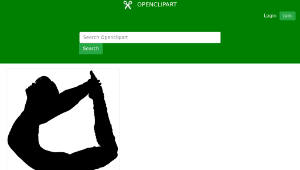 openclipart圖庫：Female Ballet Dancer Silhouette-資源代表圖