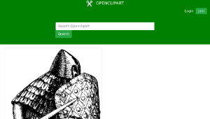openclipart圖庫：Scary warrior縮圖
