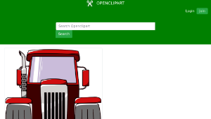 openclipart圖庫：Tractor-資源代表圖