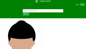 openclipart圖庫：Female Avatar 3縮圖