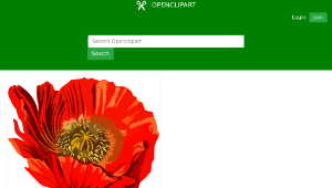 openclipart圖庫：Opium poppy 2 (low resolution)-資源代表圖