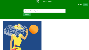 openclipart圖庫：postcard from the beach